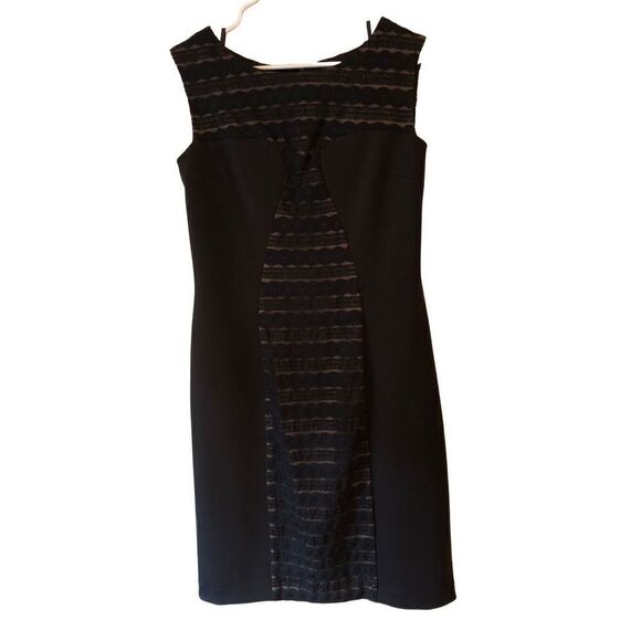 Anne Klein Lace Insert Sleeveless LBD 16 - Picture 1 of 13